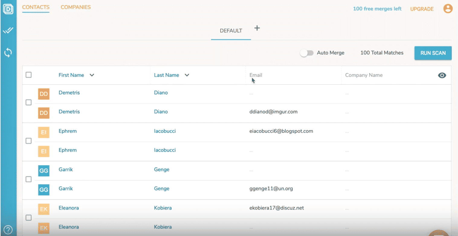 Finding duplicates in Dedupely HubSpot