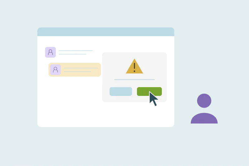 An entry form warning about a possible duplicate contact