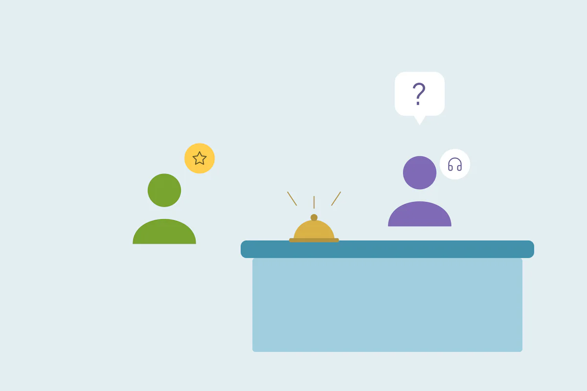 Two support agents receiving messages from one customer