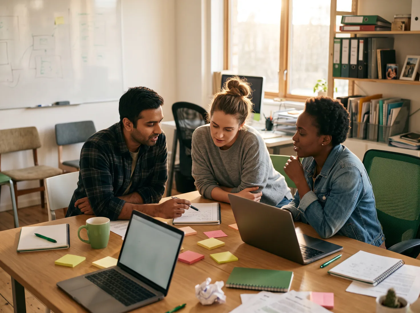 Ein Team plant eine Sales Pipeline