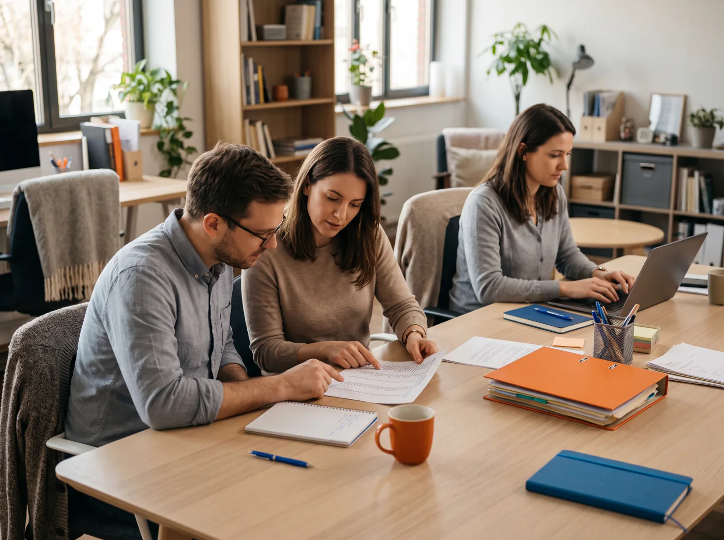 A healthcare technology team at work