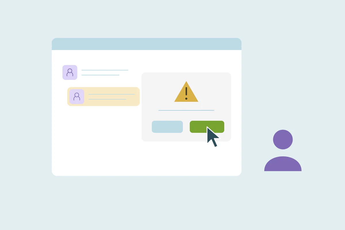 An entry form warning about a possible duplicate contact
