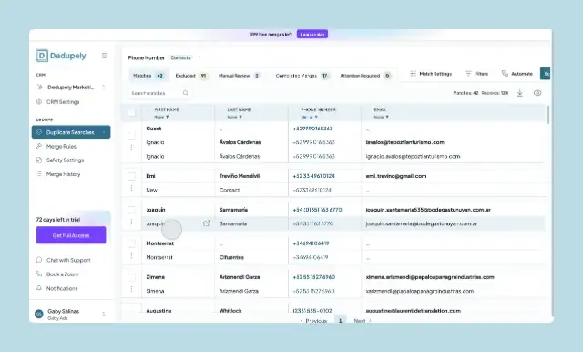 Opening View Match Details on a match and checking the result in the Merge Preview column