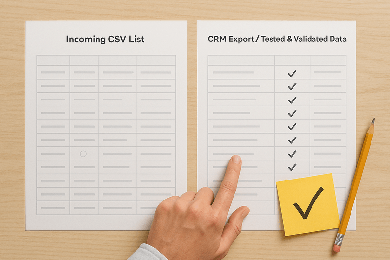 Testing merge logic with CSVs